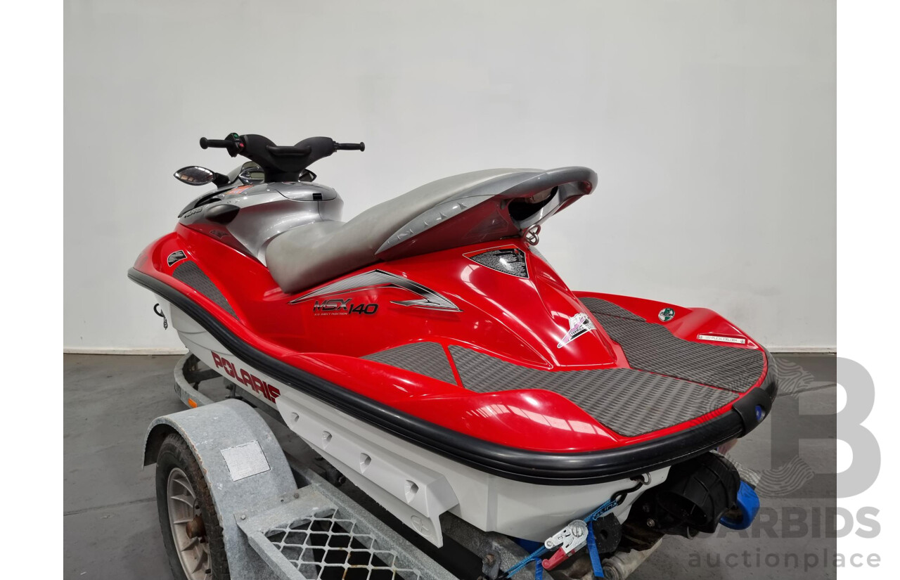 2004 Polaris MSX140 Jetski and 10/2004 Coaster Trailer