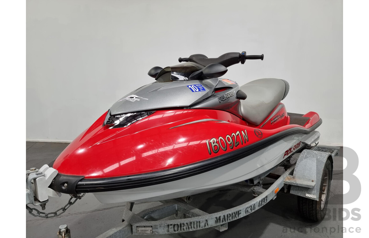 2004 Polaris MSX140 Jetski and 10/2004 Coaster Trailer