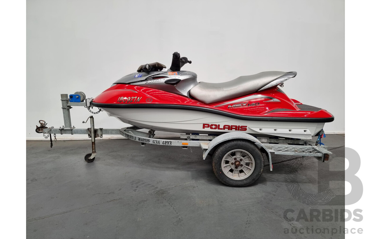 2004 Polaris MSX140 Jetski and 10/2004 Coaster Trailer