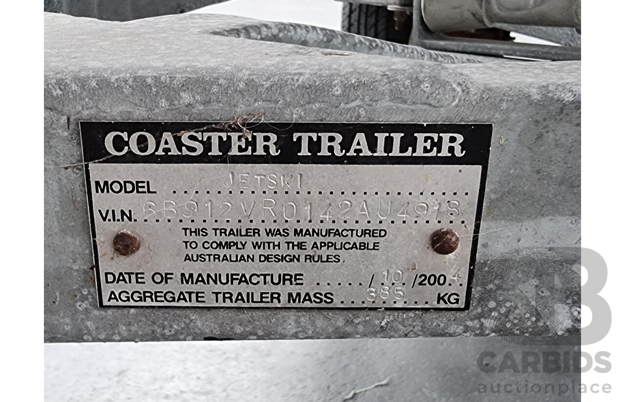 2004 Polaris MSX140 Jetski and 10/2004 Coaster Trailer