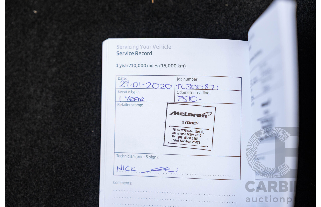 2/2019 McLaren 570S 2d Coupe Ventura Orange 3.8L Twin Turbo V8