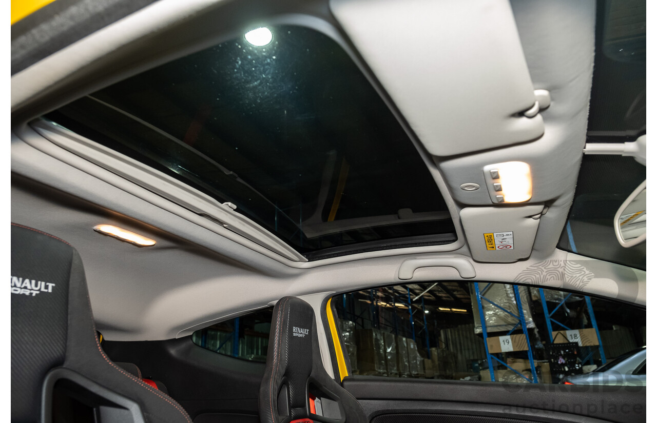 2/2016 Renault Megane RS 275 CUP Premium X95 MY15 3d Hatchback Liquid Yellow Metallic 2.0L Turbo