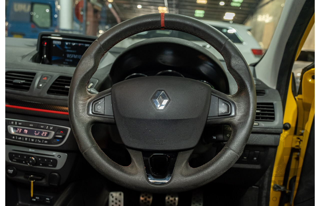 2/2016 Renault Megane RS 275 CUP Premium X95 MY15 3d Hatchback Liquid Yellow Metallic 2.0L Turbo