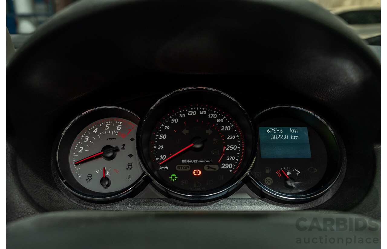 2/2016 Renault Megane RS 275 CUP Premium X95 MY15 3d Hatchback Liquid Yellow Metallic 2.0L Turbo