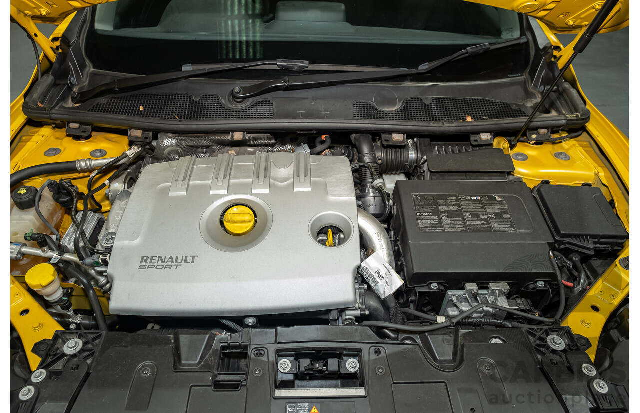 2/2016 Renault Megane RS 275 CUP Premium X95 MY15 3d Hatchback Liquid Yellow Metallic 2.0L Turbo
