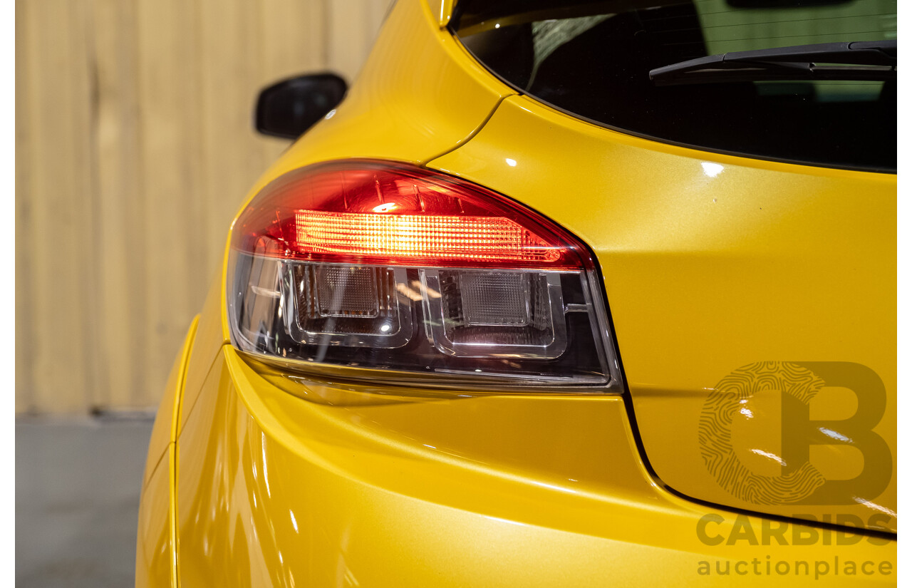 2/2016 Renault Megane RS 275 CUP Premium X95 MY15 3d Hatchback Liquid Yellow Metallic 2.0L Turbo