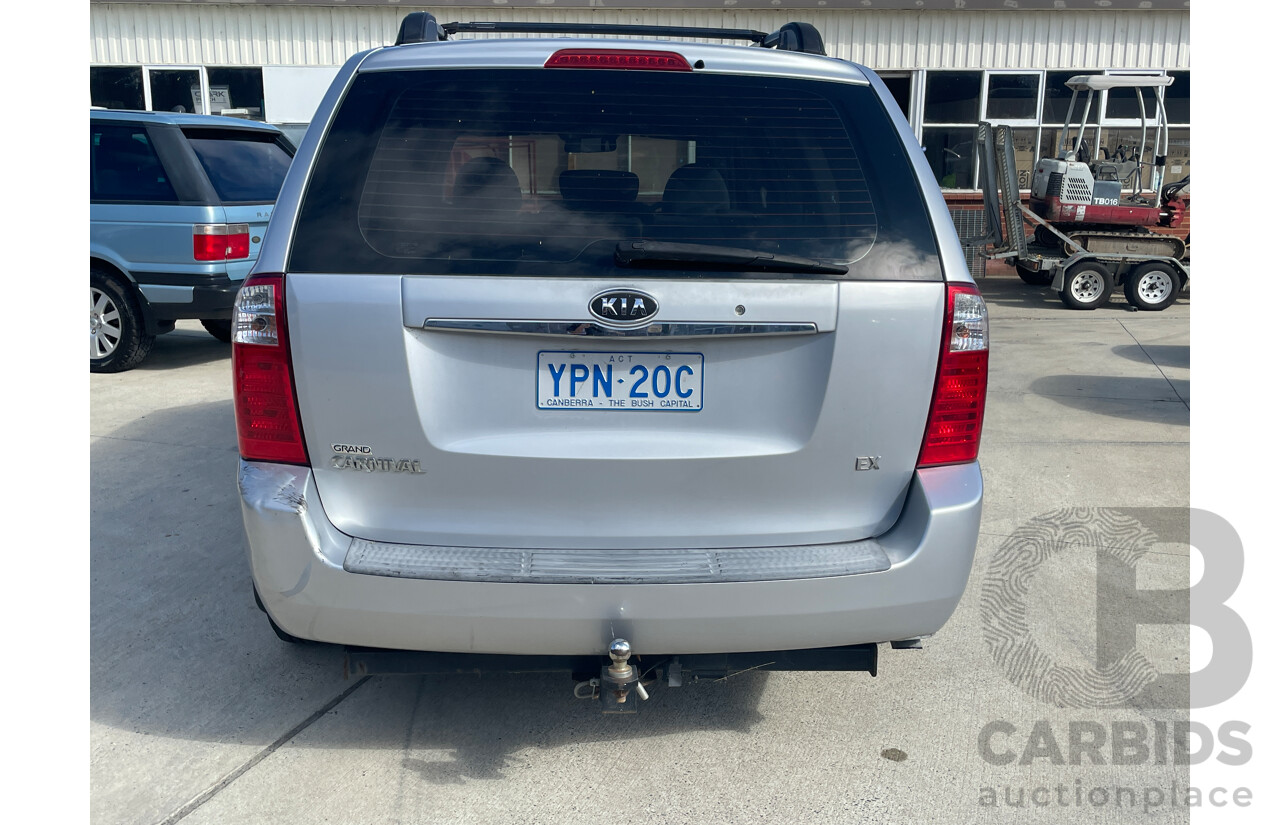 8/2008 Kia Grand Carnival (EX) VQ 4d Wagon Silver 3.8L