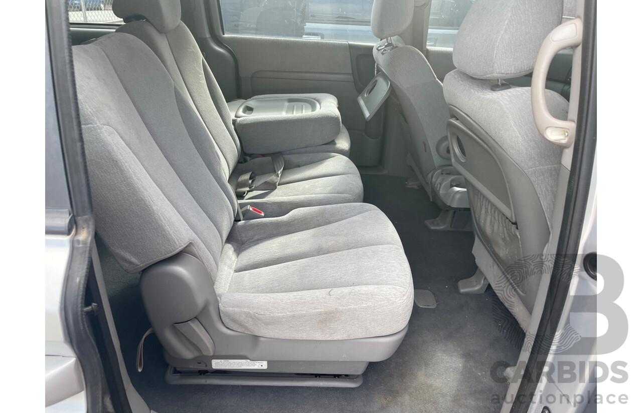 8/2008 Kia Grand Carnival (EX) VQ 4d Wagon Silver 3.8L