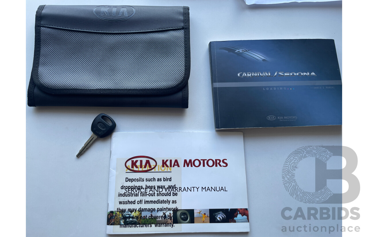 8/2008 Kia Grand Carnival (EX) VQ 4d Wagon Silver 3.8L
