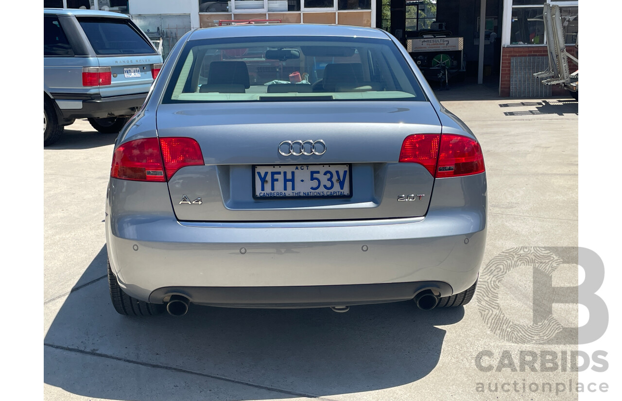 5/2007 Audi A4 2.0 TFSI B7 MY06 UPGRADE 4d Sedan Grey 2.0L