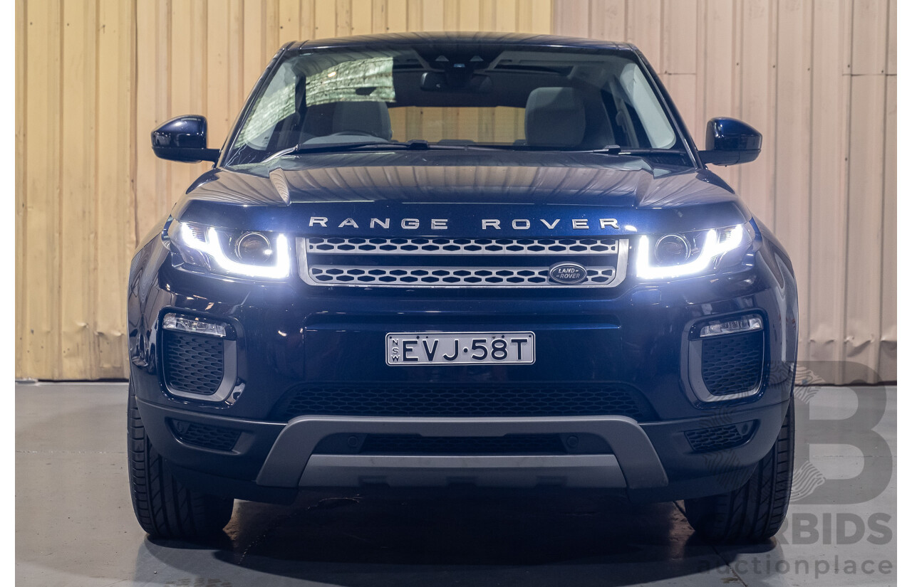 2/2017 Range Rover Evoque TD4 180 SE LV MY16 5d Wagon Blue 2.0L Turbo Diesel
