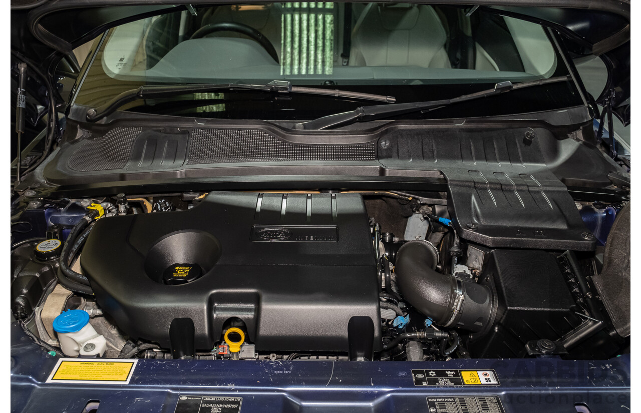 2/2017 Range Rover Evoque TD4 180 SE LV MY16 5d Wagon Blue 2.0L Turbo Diesel