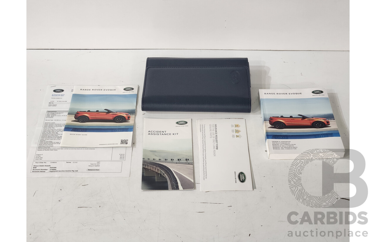 2/2017 Range Rover Evoque TD4 180 SE LV MY16 5d Wagon Blue 2.0L Turbo Diesel