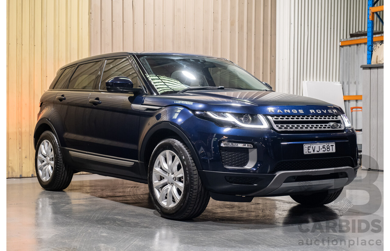 2/2017 Range Rover Evoque TD4 180 SE LV MY16 5d Wagon Blue 2.0L Turbo Diesel