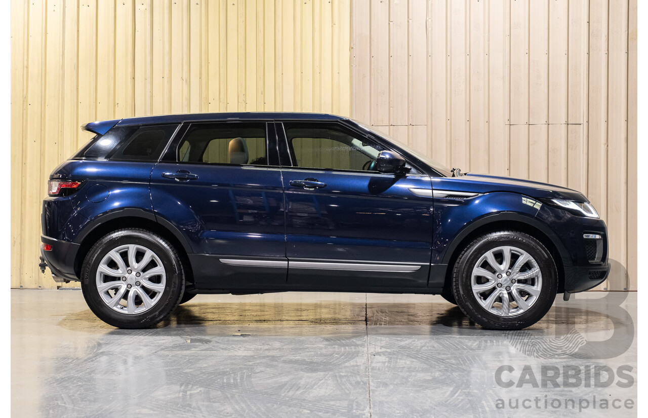 2/2017 Range Rover Evoque TD4 180 SE LV MY16 5d Wagon Blue 2.0L Turbo Diesel