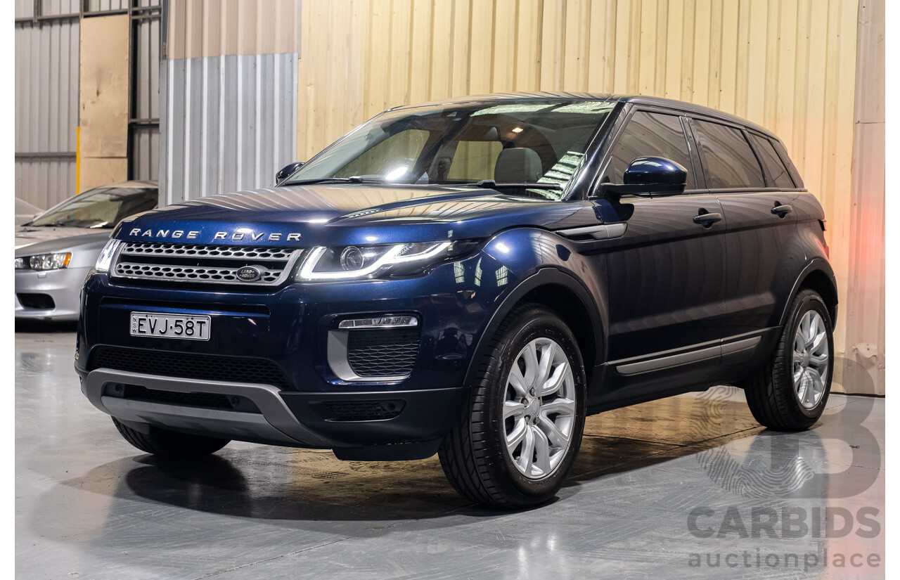 2/2017 Range Rover Evoque TD4 180 SE LV MY16 5d Wagon Blue 2.0L Turbo Diesel