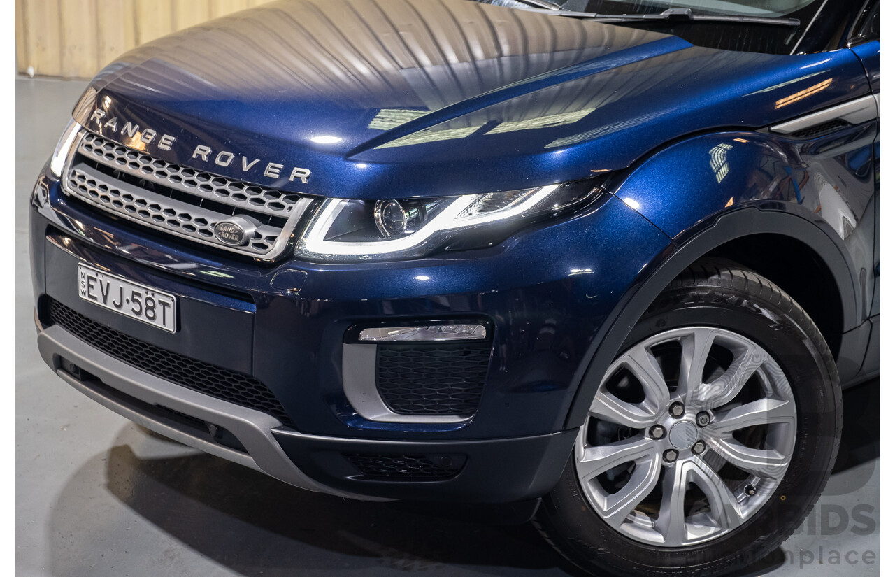 2/2017 Range Rover Evoque TD4 180 SE LV MY16 5d Wagon Blue 2.0L Turbo Diesel