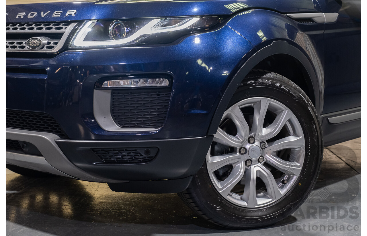 2/2017 Range Rover Evoque TD4 180 SE LV MY16 5d Wagon Blue 2.0L Turbo Diesel
