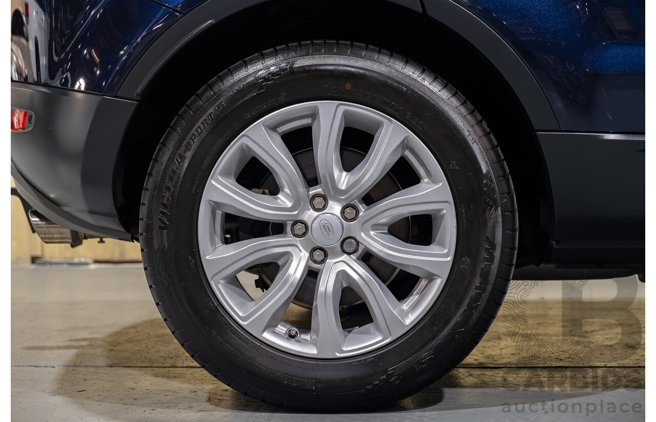 2/2017 Range Rover Evoque TD4 180 SE LV MY16 5d Wagon Blue 2.0L Turbo Diesel