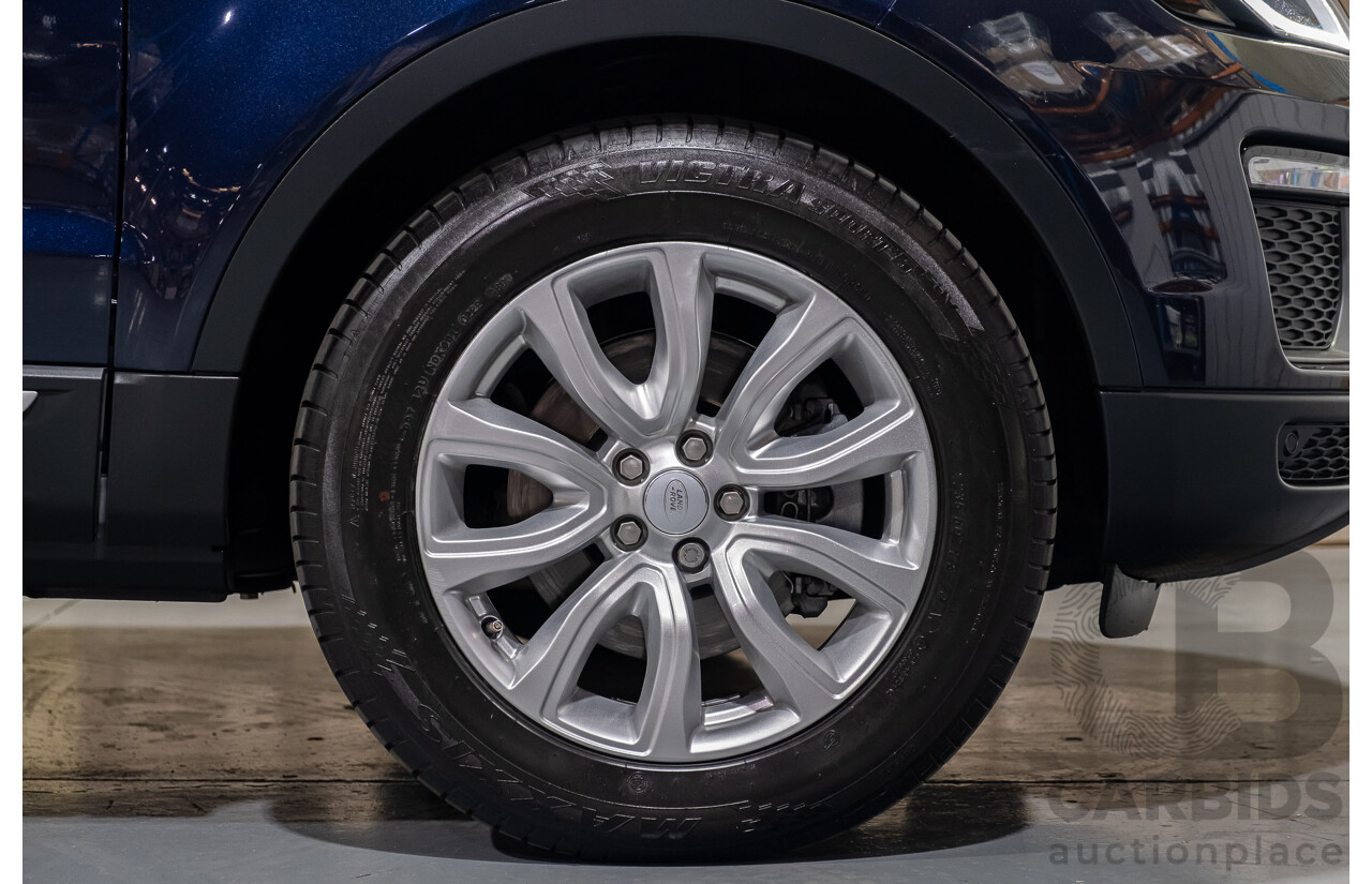 2/2017 Range Rover Evoque TD4 180 SE LV MY16 5d Wagon Blue 2.0L Turbo Diesel