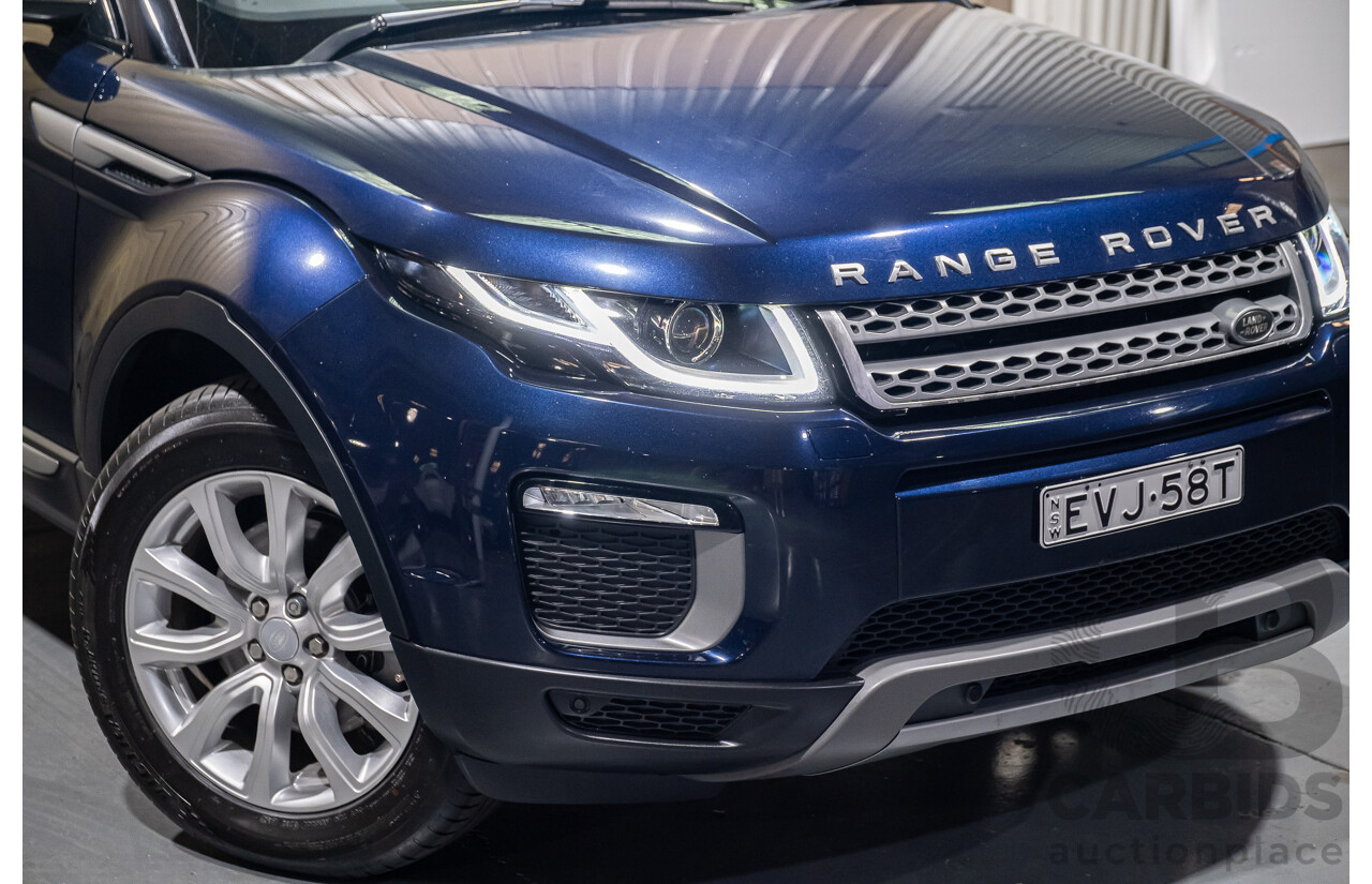 2/2017 Range Rover Evoque TD4 180 SE LV MY16 5d Wagon Blue 2.0L Turbo Diesel
