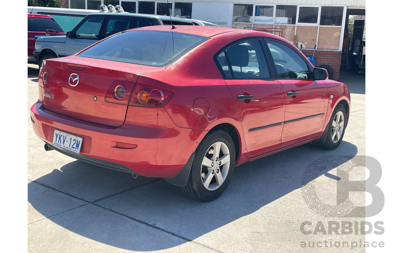 3/2004 Mazda Mazda3 MAXX BK 4d Sedan Red 2.0L