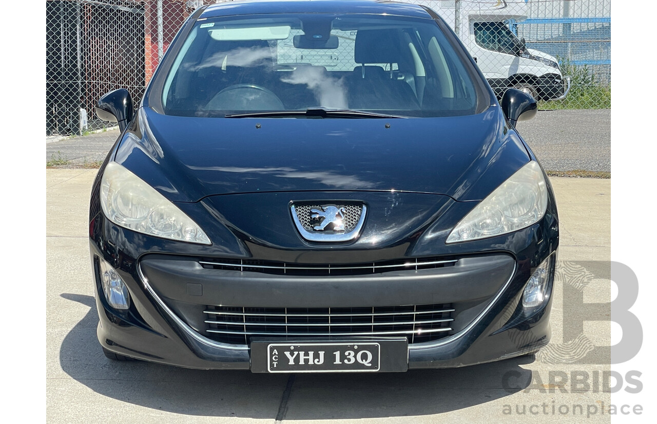 1/2011 Peugeot 308 Sportium  5d Hatchback Black 1.6L