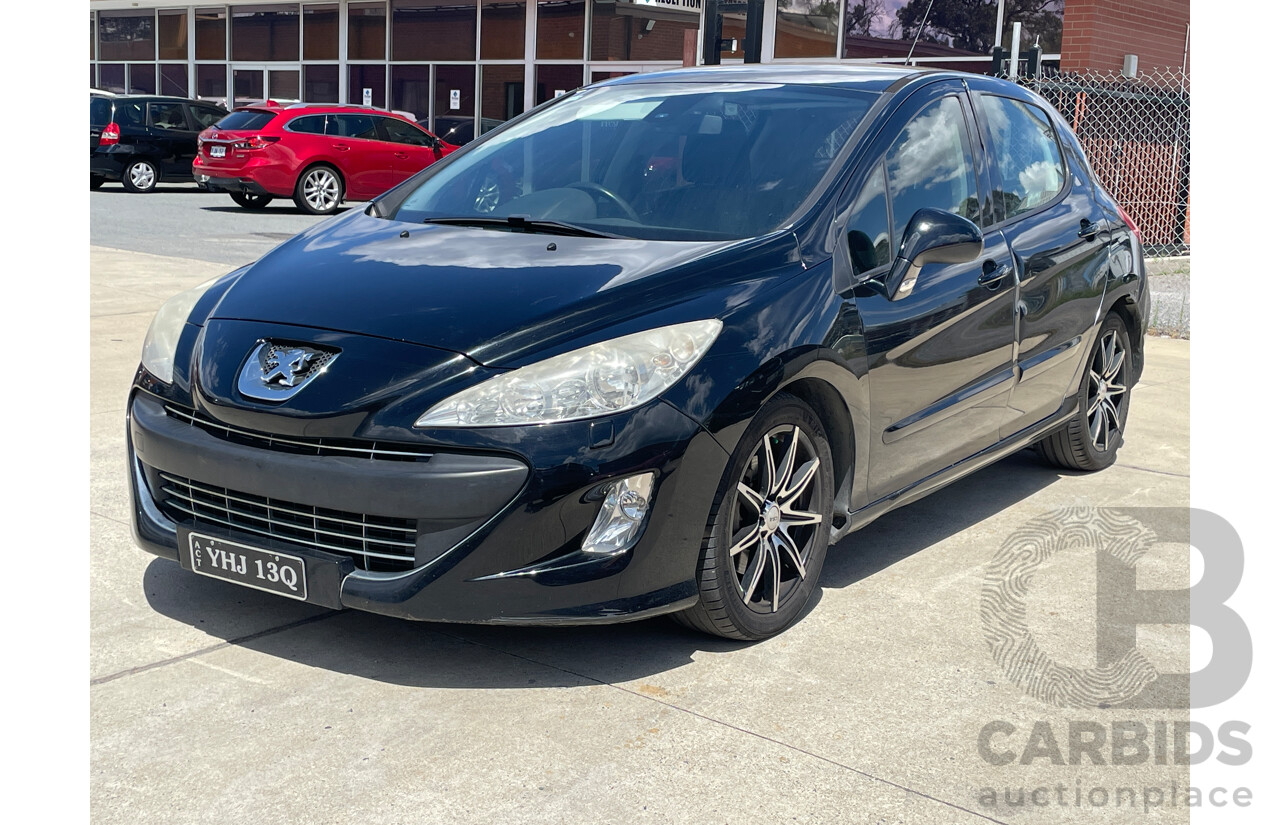 1/2011 Peugeot 308 Sportium  5d Hatchback Black 1.6L
