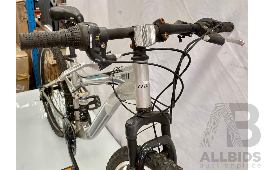 Crane X-Cape 21 Speed Dual Suspension Mountain Bike - Grey/Black