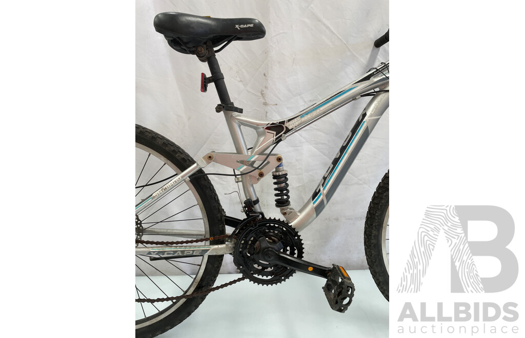 Crane X-Cape 21 Speed Dual Suspension Mountain Bike - Grey/Black
