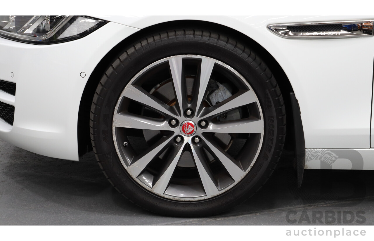 3/2017 Jaguar XE 20t Prestige  4d Sedan White 2.0L Turbo