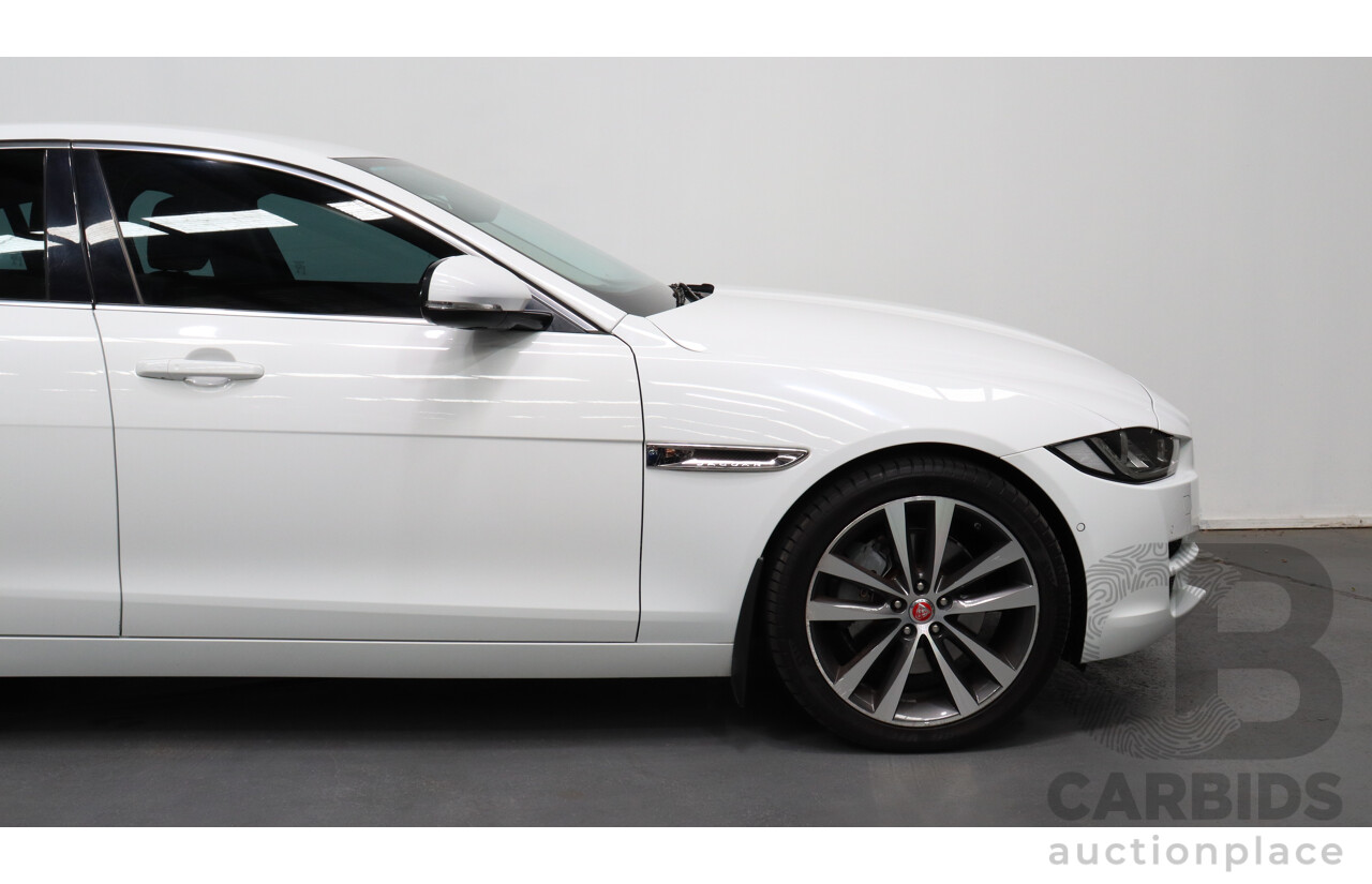 3/2017 Jaguar XE 20t Prestige  4d Sedan White 2.0L Turbo