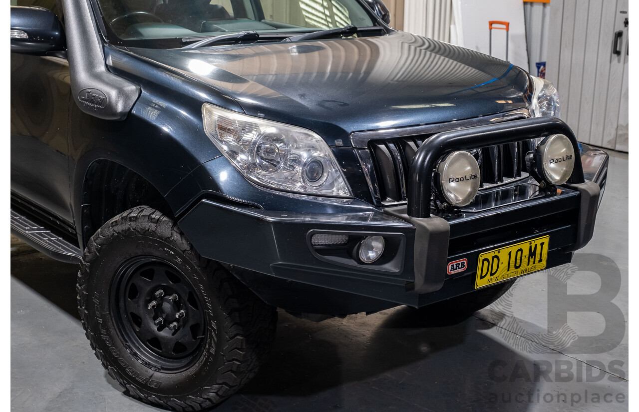 1/2009 Toyota Landcruiser Prado GXL (4x4) KDJ150R 4d Wagon Metallic Blue 3.0L Turbo Diesel - 7 Seater