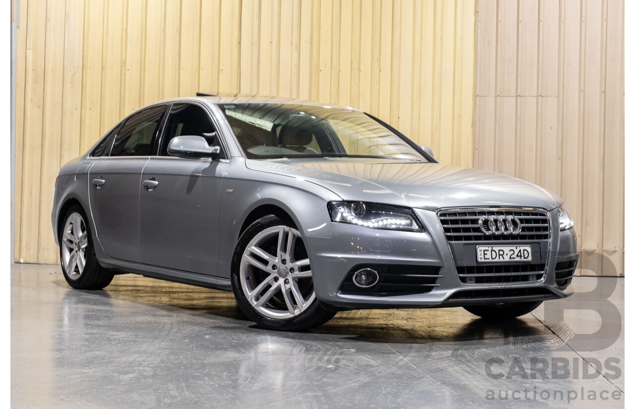 5/2012 Audi A4 S-Line Pack 2.0 TFSI B8 (8K) MY12 4d Sedan Silver 2.0L Turbo