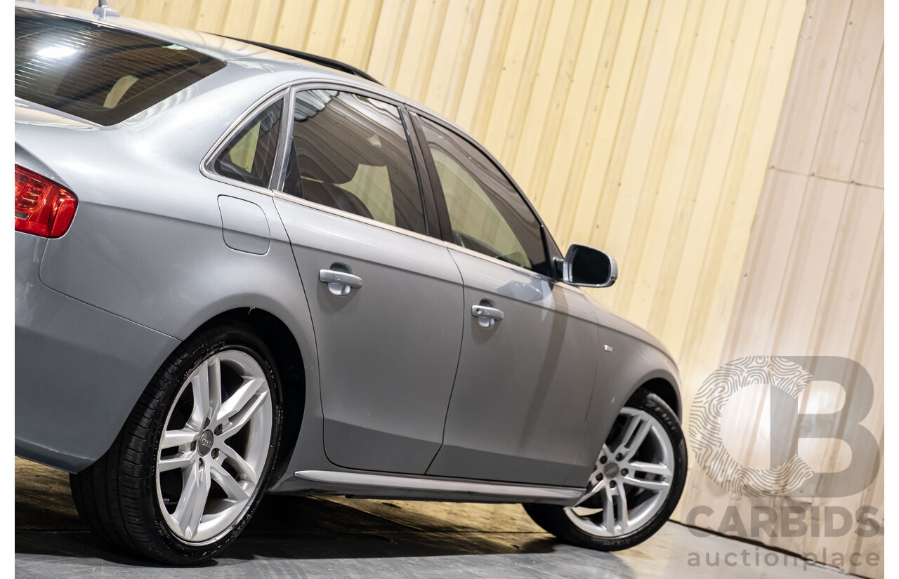 5/2012 Audi A4 S-Line Pack 2.0 TFSI B8 (8K) MY12 4d Sedan Silver 2.0L Turbo
