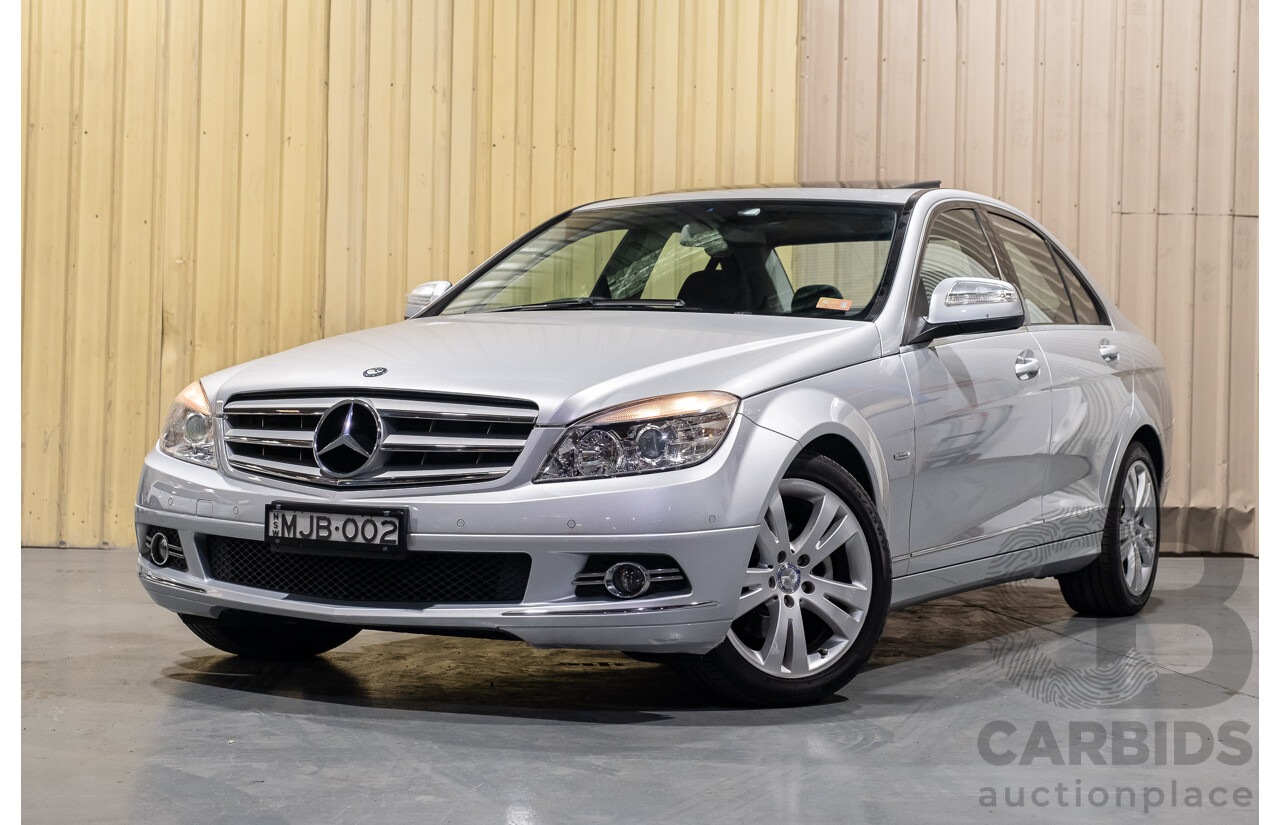 11/2007 Mercedes-Benz C200 Kompressor Avantgarde W204 4d Sedan Metallic Iridium Silver 1.8L Supercharged