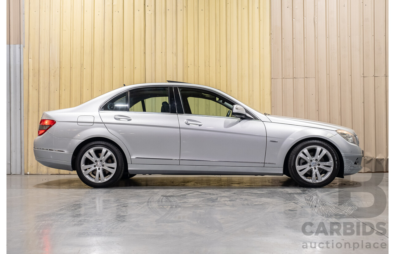 11/2007 Mercedes-Benz C200 Kompressor Avantgarde W204 4d Sedan Metallic Iridium Silver 1.8L Supercharged
