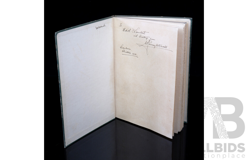 Rare First Edition, Signed by the Author, Limited Edition of 298 Copies, Sea Voices, Vice Admiral a W R McNicoll, Printed Privately by GC Ingleton on Board H M Ship Canberra, 1932,