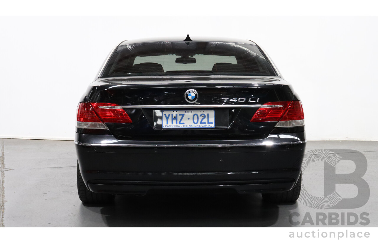 8/2007 BMW 740Li E65 UPGRADE 4d Sedan Black 4.0L V8