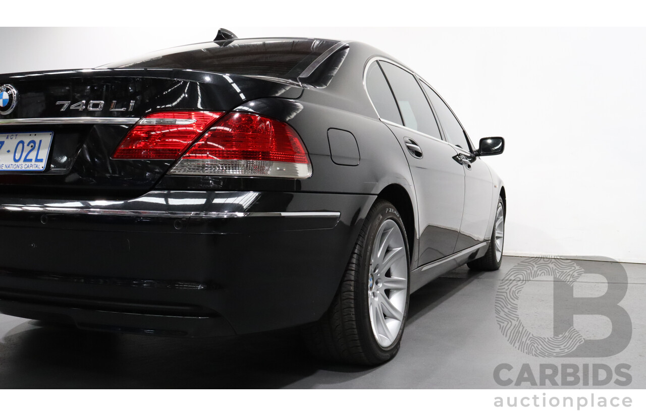 8/2007 BMW 740Li E65 UPGRADE 4d Sedan Black 4.0L V8