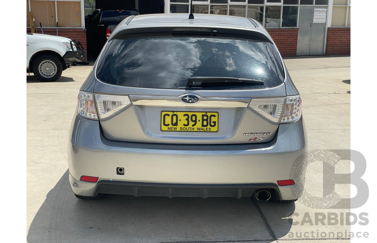 4/2008 Subaru Impreza RS (awd) MY08 5d Hatchback Silver 2.0L