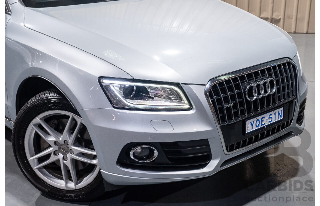 8/2013 Audi Q5 3.0 TDI Quattro 8R MY13 4d Wagon Silver 3.0L Turbo Diesel