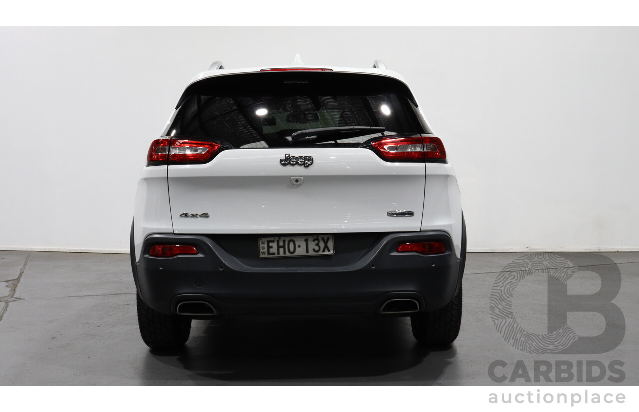 9/2016 Jeep Cherokee Longitude (4x4) KL 4d Wagon White 3.2L V6