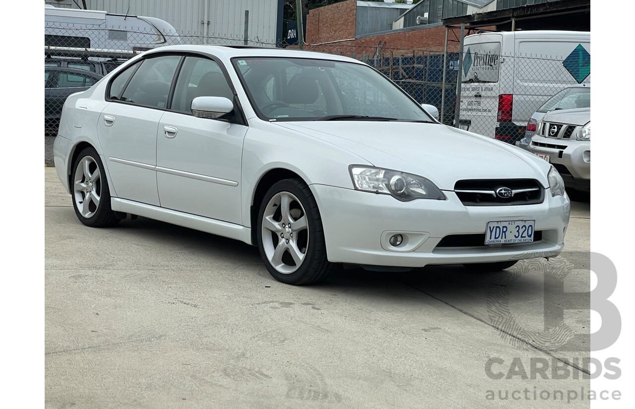 12/2005 Subaru Liberty 2.5i Premium MY06 4d Sedan White 2.5L