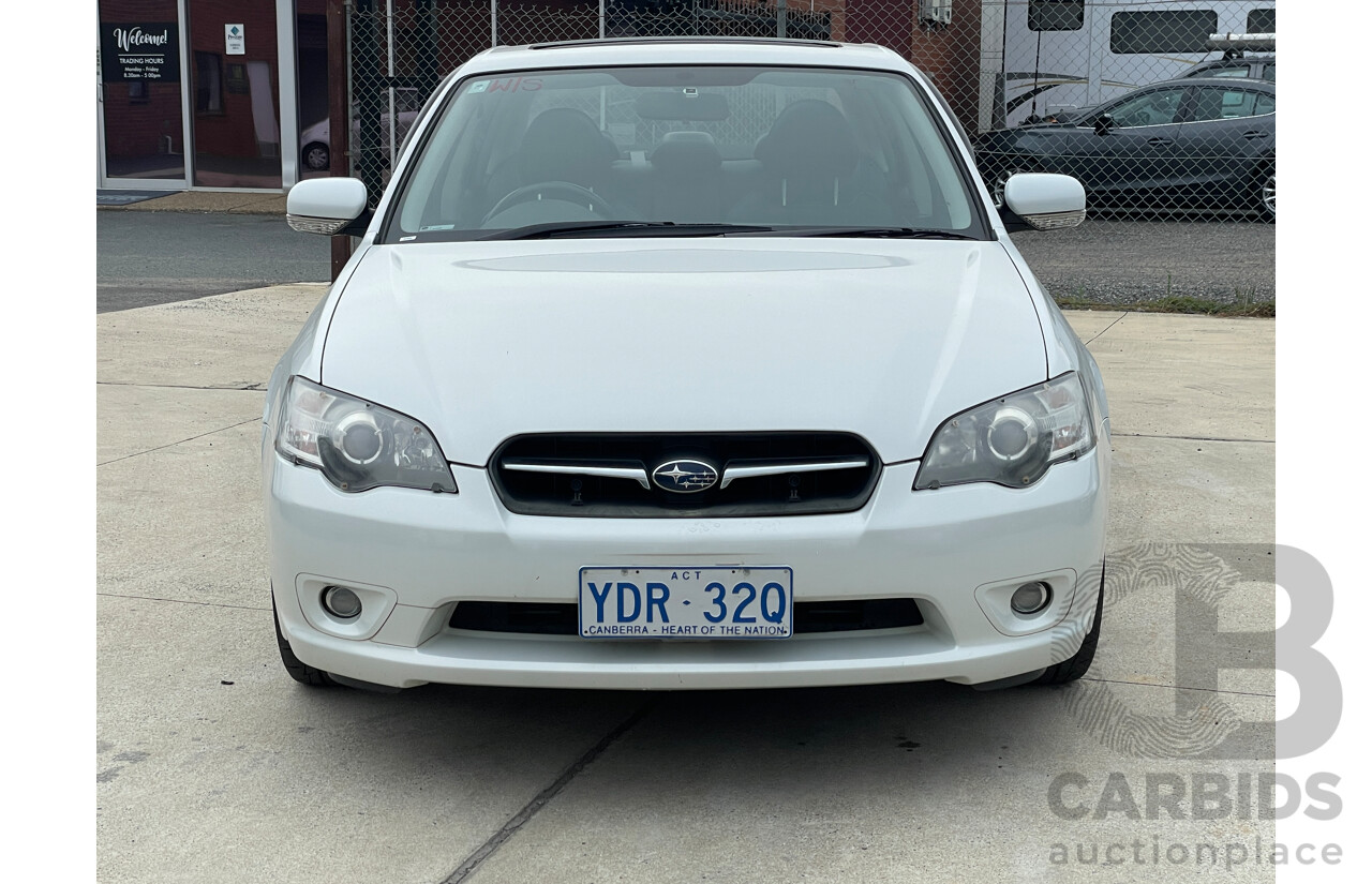 12/2005 Subaru Liberty 2.5i Premium MY06 4d Sedan White 2.5L