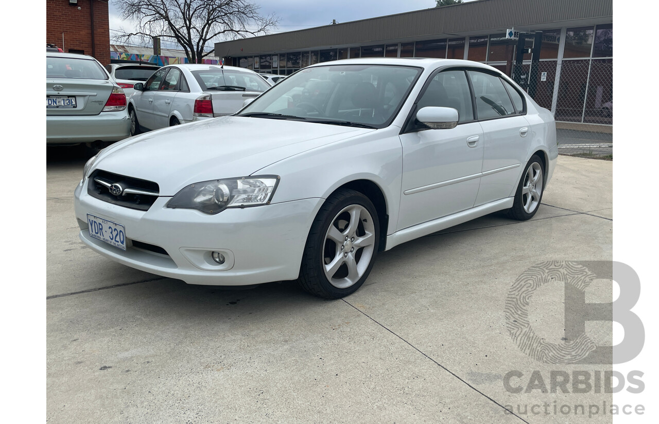 12/2005 Subaru Liberty 2.5i Premium MY06 4d Sedan White 2.5L