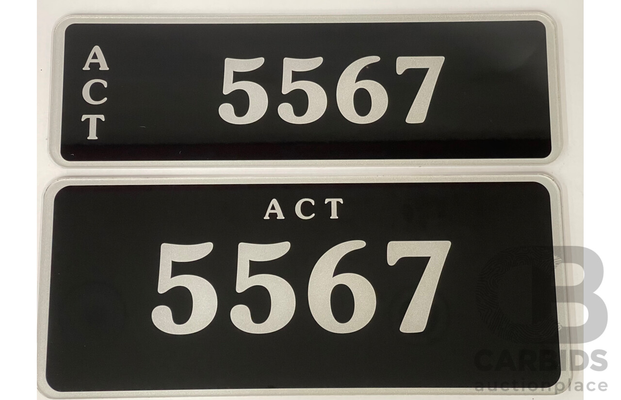 ACT 4-Digit Number Plate 5567 - Lot 1453417 | CARBIDS