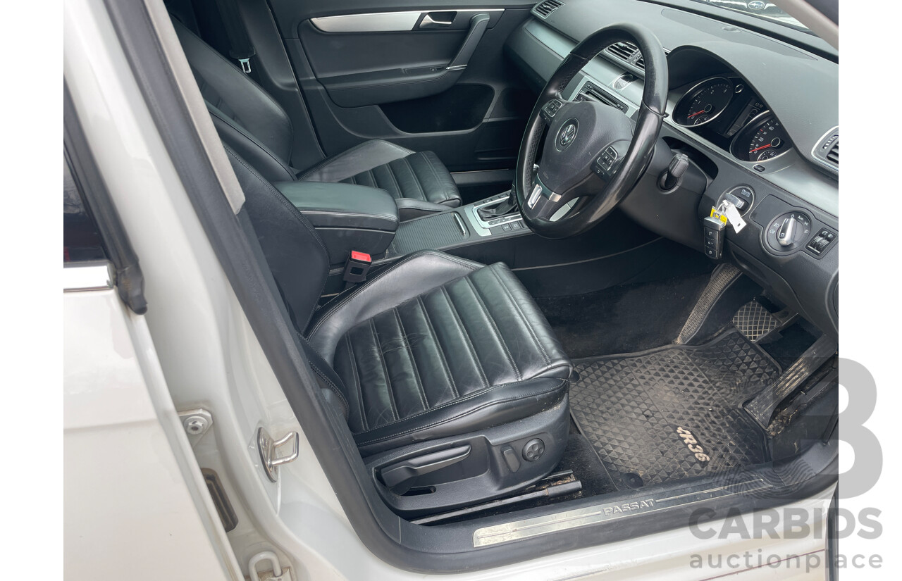 11/2012 Volkswagen Passat 125 TDI Highline 3C MY13 4d Wagon White 2.0L