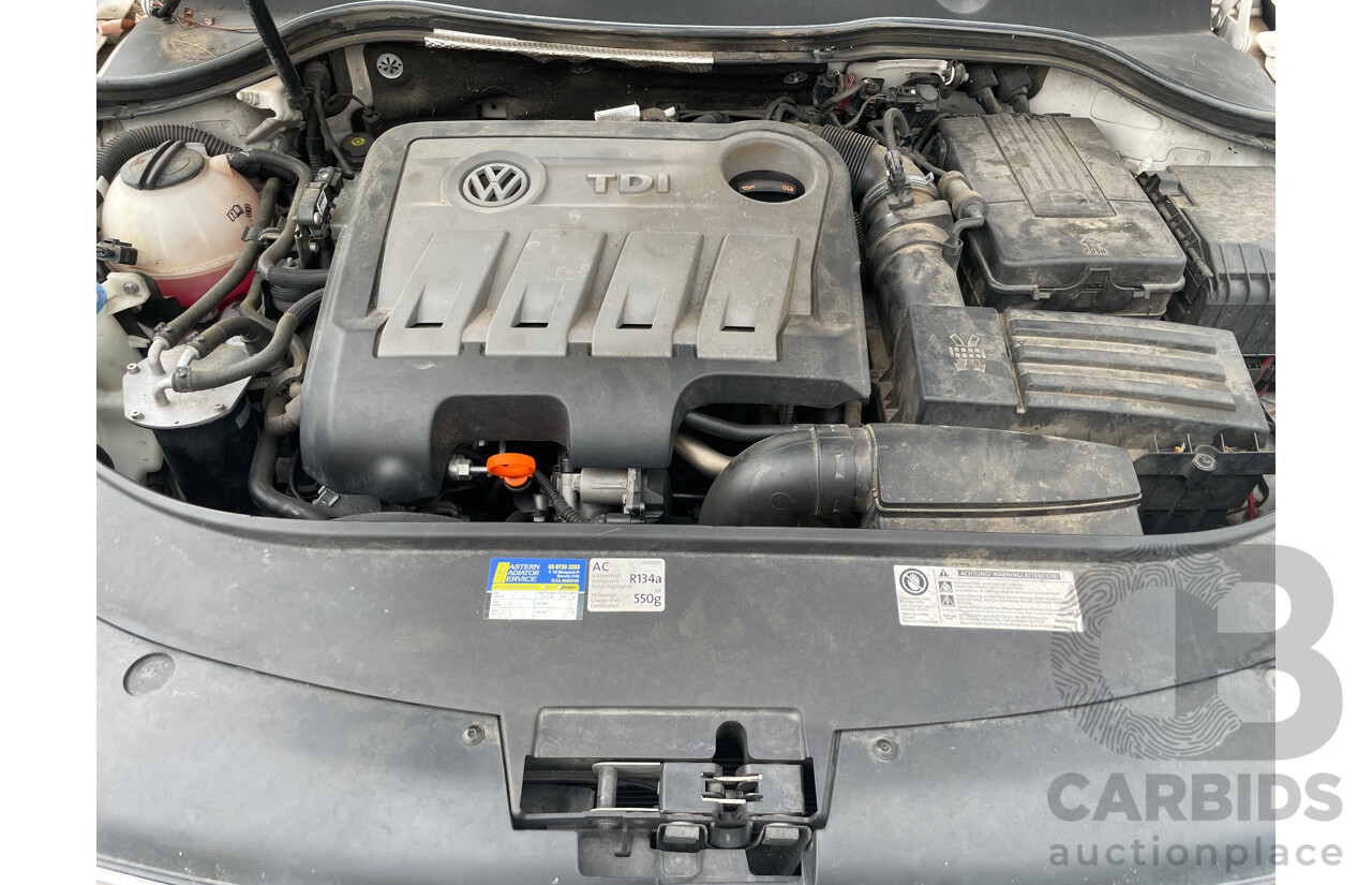 11/2012 Volkswagen Passat 125 TDI Highline 3C MY13 4d Wagon White 2.0L