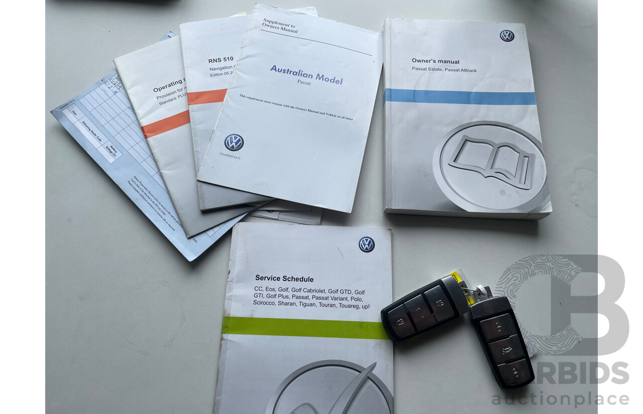 11/2012 Volkswagen Passat 125 TDI Highline 3C MY13 4d Wagon White 2.0L